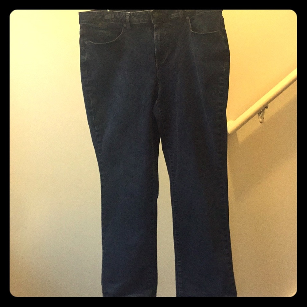 Dark denim plus sized jeans